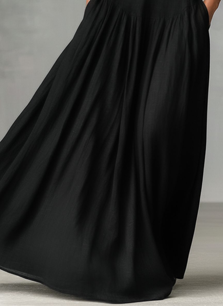 Sleeveless Button-Front Maxi Dress for Women - View 3