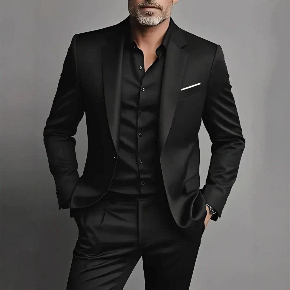 Slim Fit Suit Set for Men