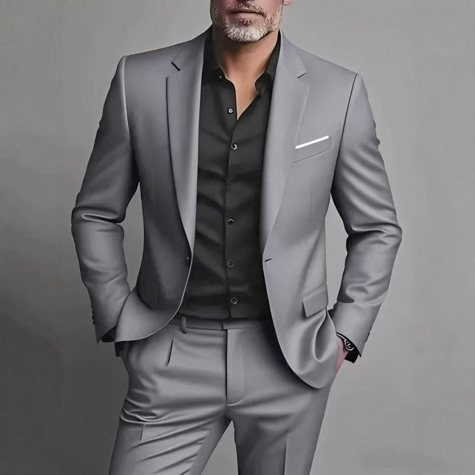 Slim Fit Suit Set for Men