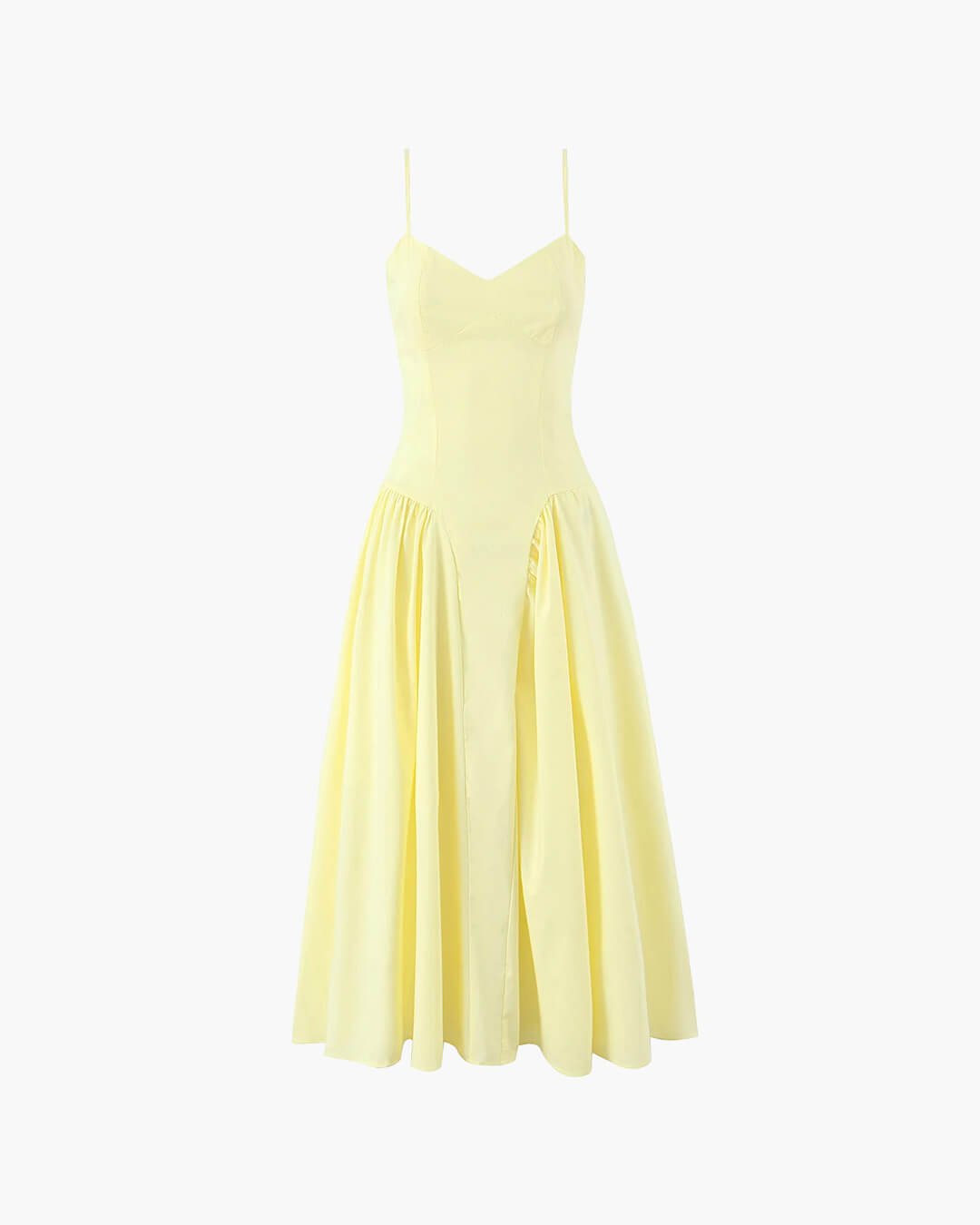 Spaghetti Strap A-Line Midi Dress Wedding Guest for Women