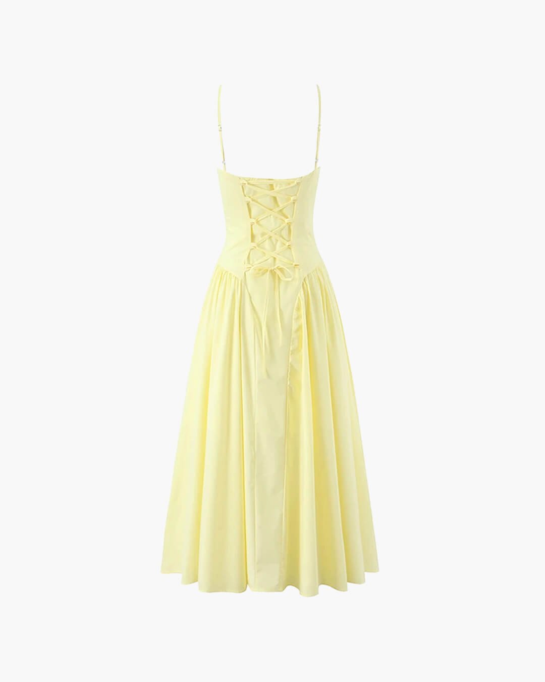 Spaghetti Strap A-Line Midi Dress Wedding Guest for Women