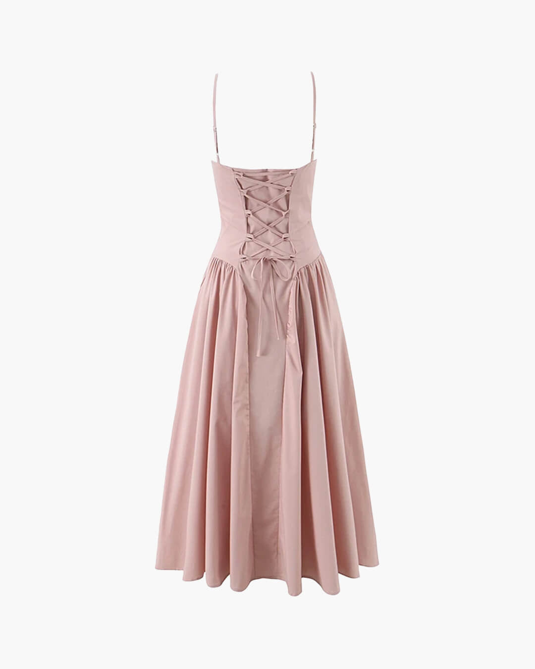 Spaghetti Strap A-Line Midi Dress Wedding Guest for Women