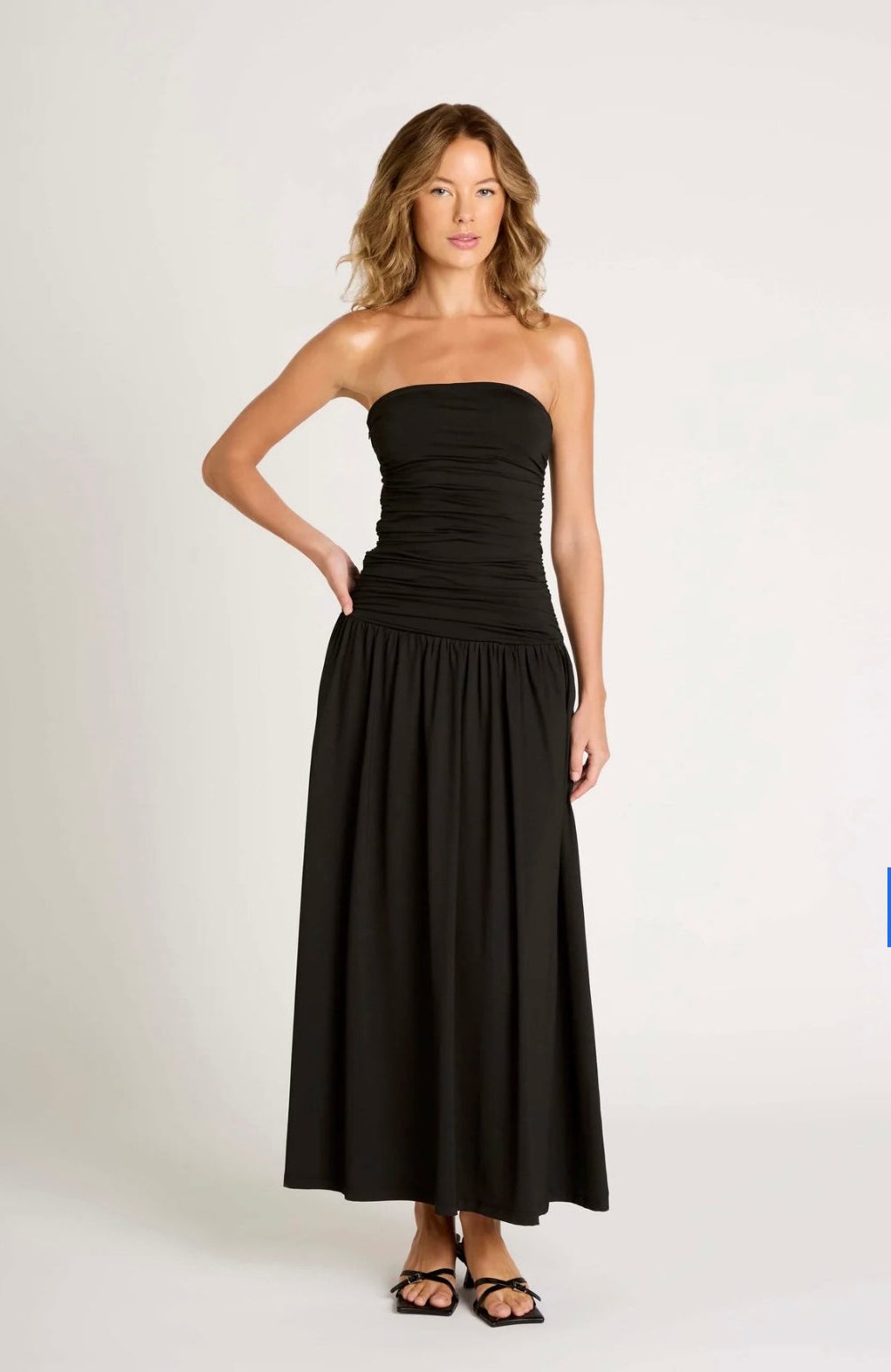 Strapless Maxi Dress for Women - Nero