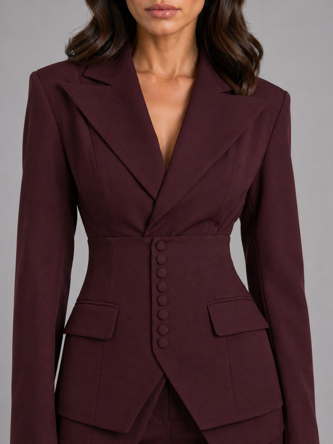 Tailored Wide-Leg Suit Set for Women - View 3