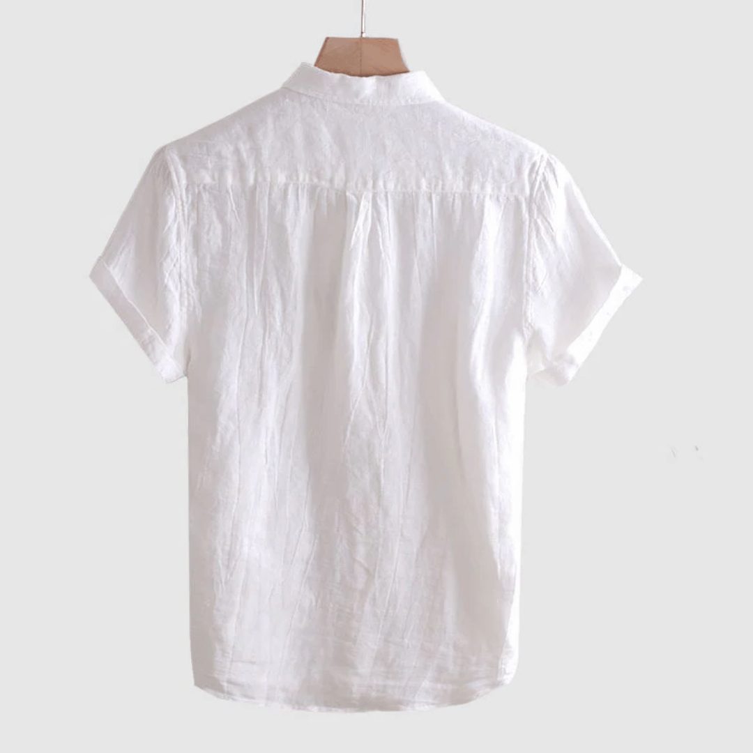 Linen Short Sleeve Shirt for Men - View 4