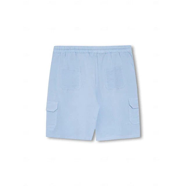 Linen Cargo Shorts for Men - View 6