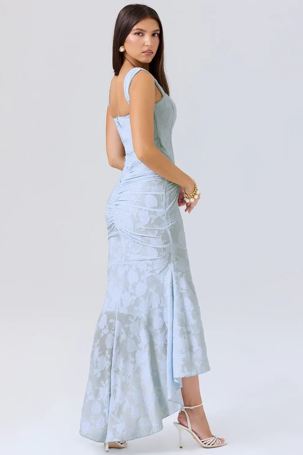 Wedding Guest Wrap Midi Dress for Women - View 3