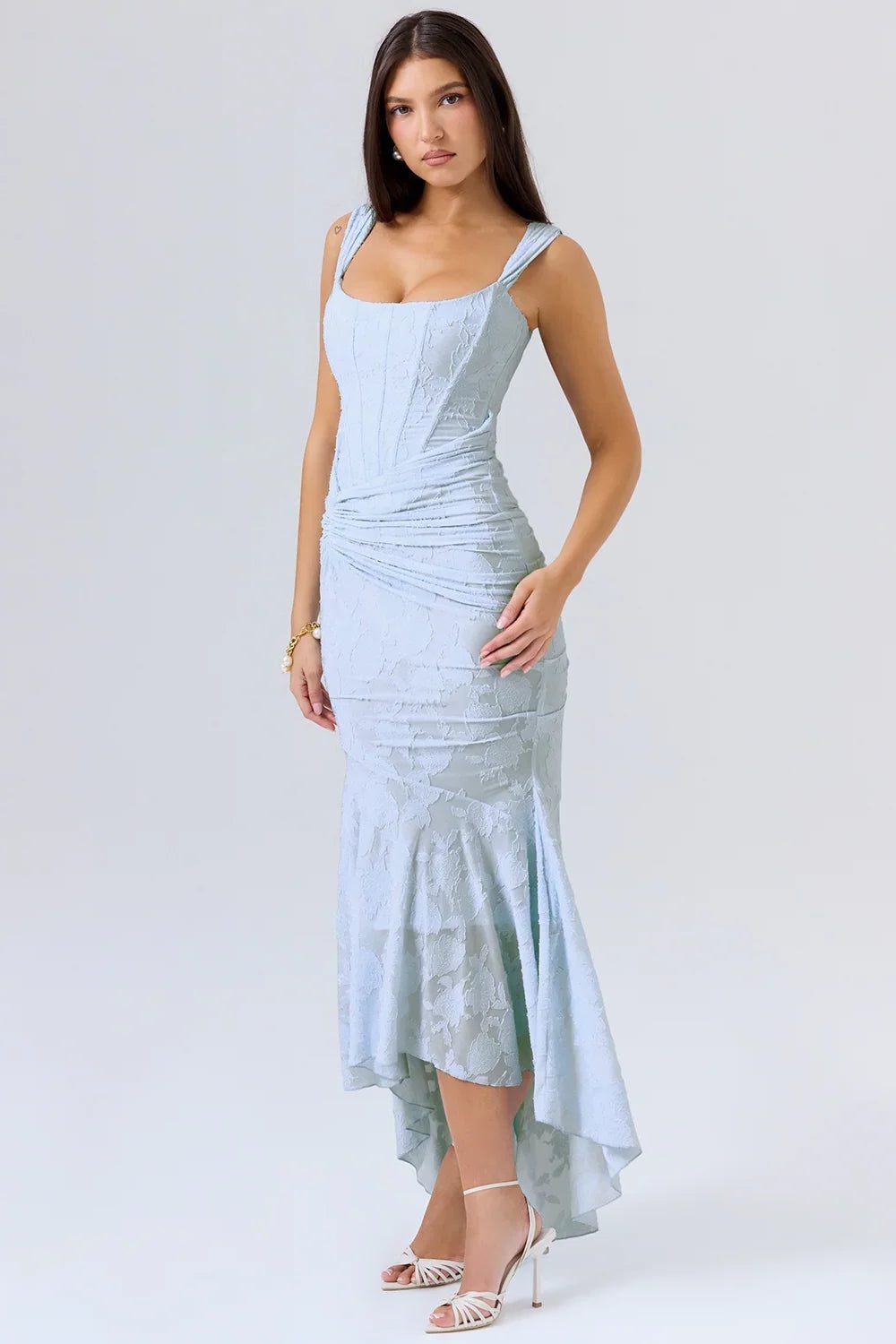 Wedding Guest Wrap Midi Dress for Women - View 5