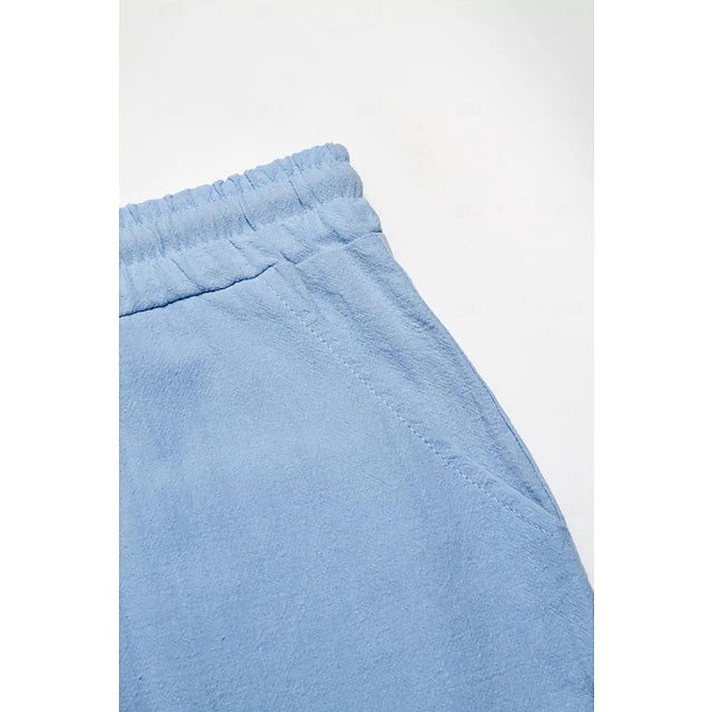 Linen Cargo Shorts for Men - View 7