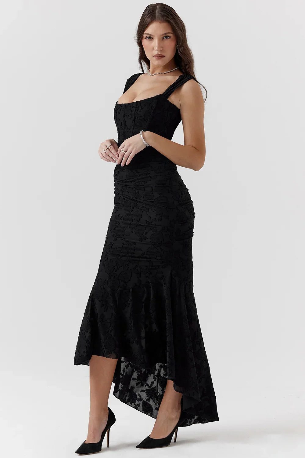 Wedding Guest Wrap Midi Dress for Women - View 14