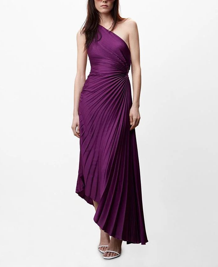 Halterneck Wedding Guest Pleated Maxi Dress for Women - View 18