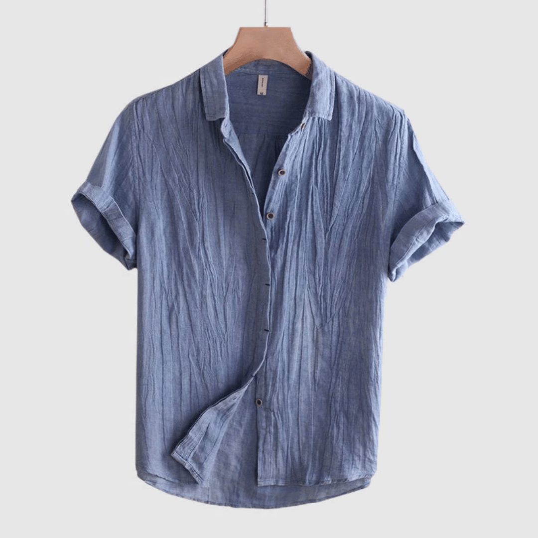 Linen Short Sleeve Shirt for Men