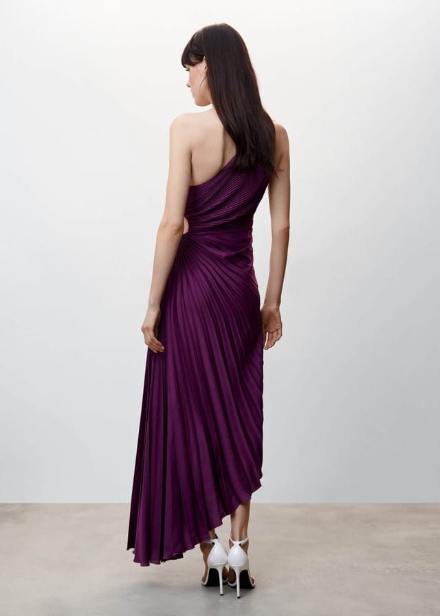 Halterneck Wedding Guest Pleated Maxi Dress for Women - View 25