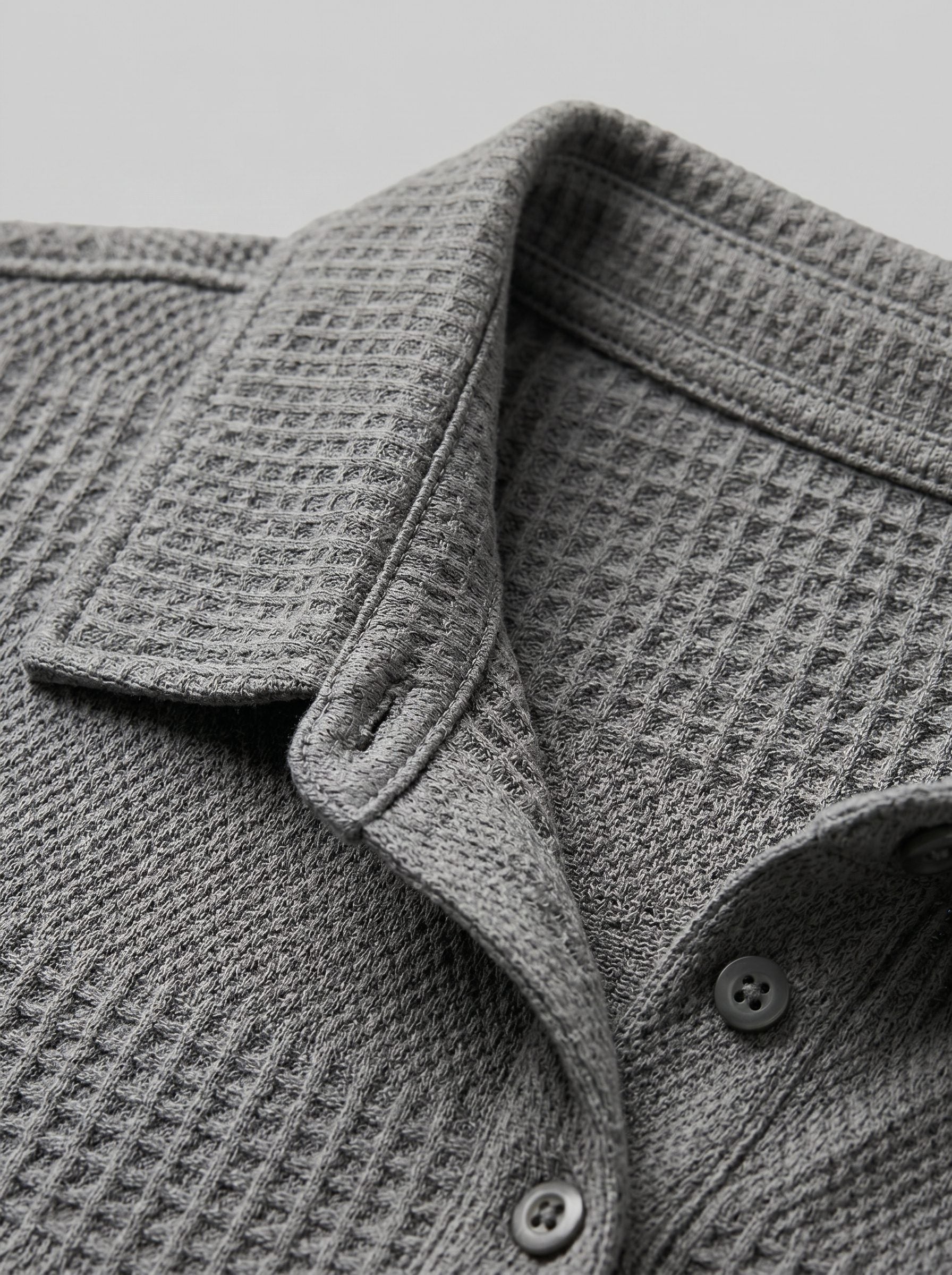 Textured Knit Polo Shirt and Shorts Set for Men - View 10