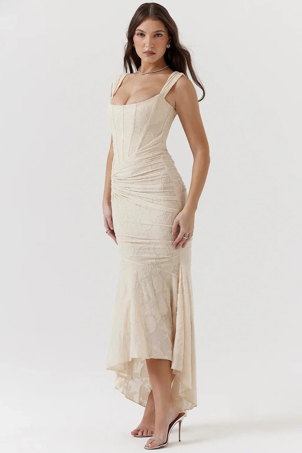 Wedding Guest Wrap Midi Dress for Women - View 20