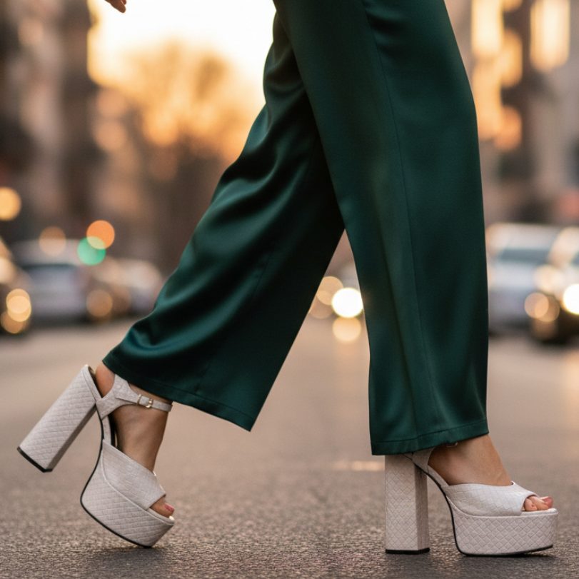Platform Chunky Heel Ankle Strap Sandals for Women - View 3