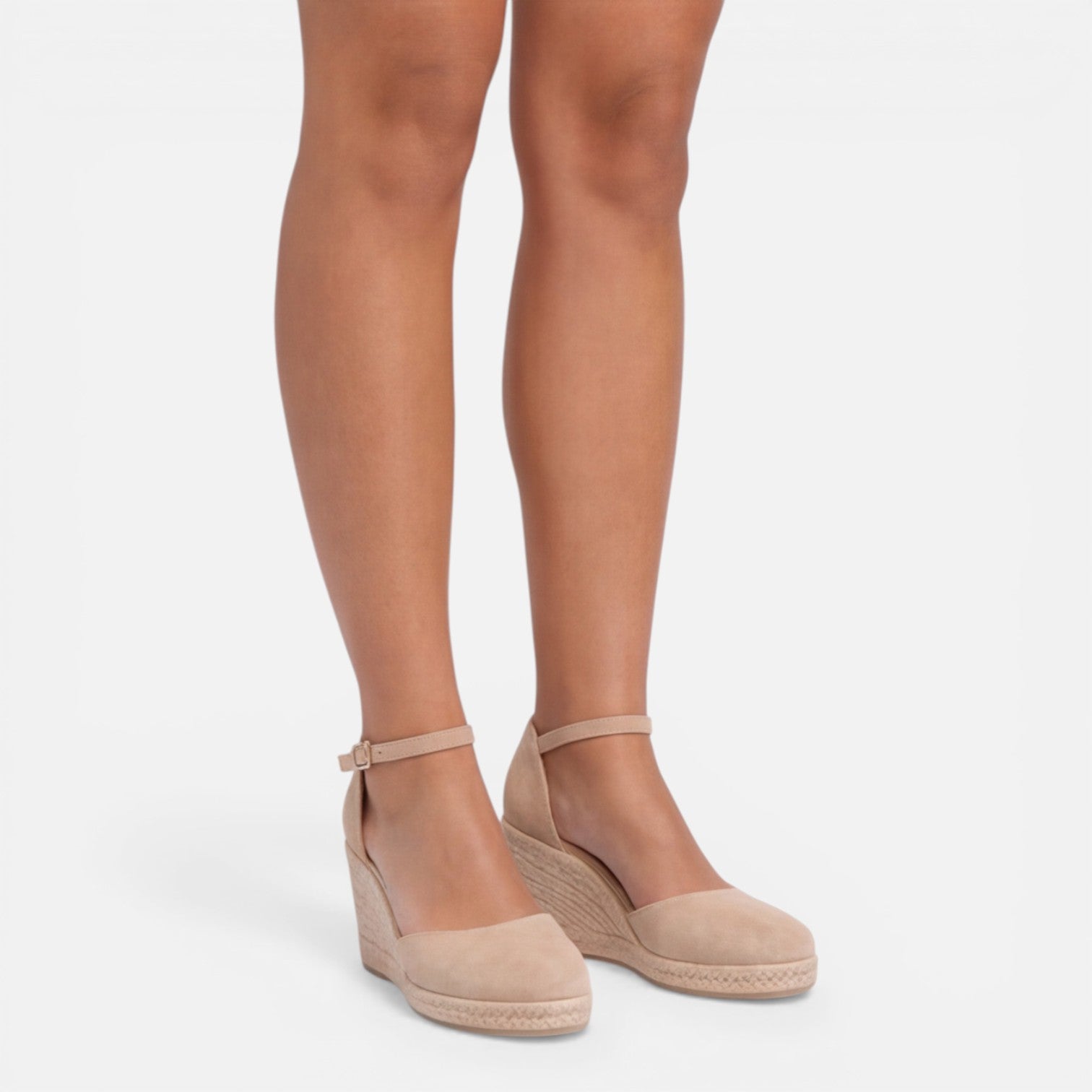 Platform Wedge Espadrille Sandals with Ankle Strap for Women