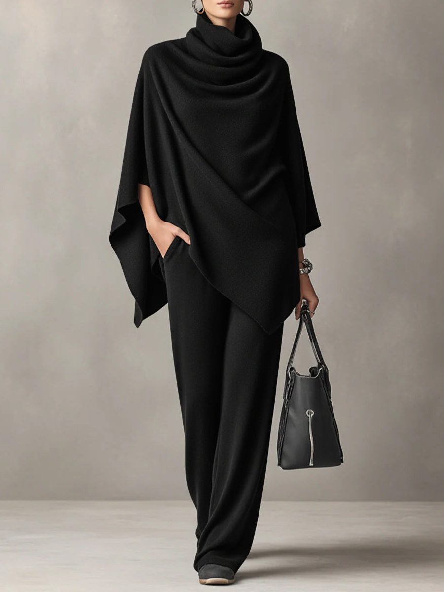 Wide Leg Cowl Neck Co-ord Set for Women