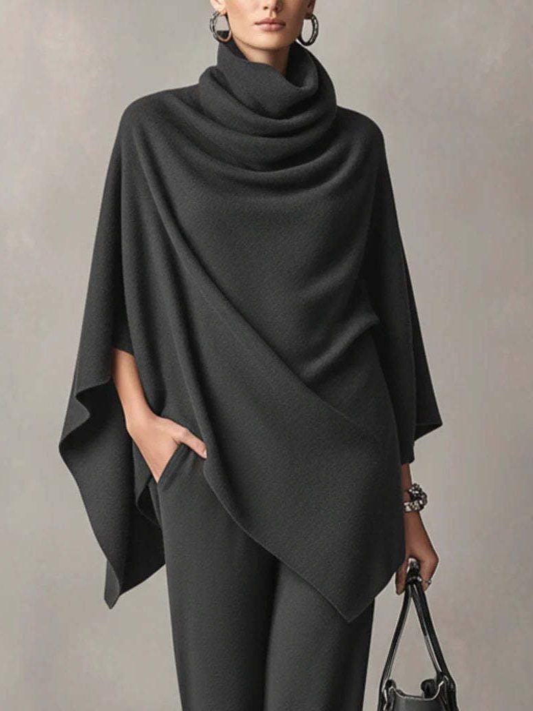 Wide Leg Cowl Neck Co-ord Set for Women - View 6