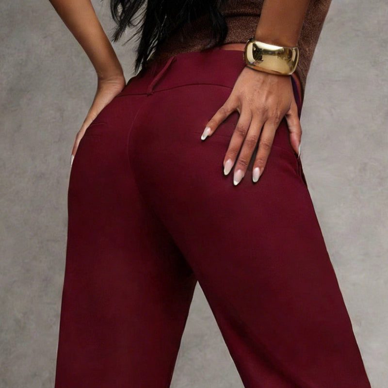 Wide-Leg High Waist Flared Trousers for Women - View 10
