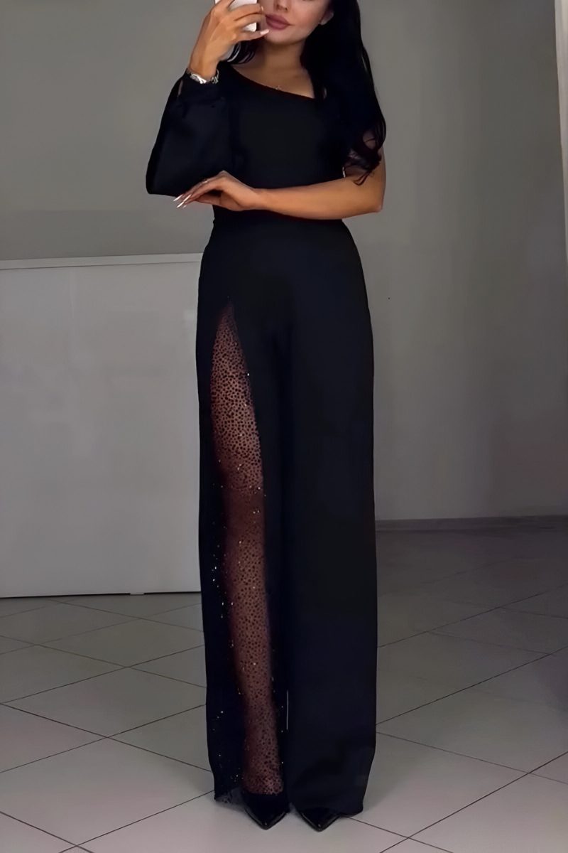 Wide Leg Split Jumpsuit for Women - View 2