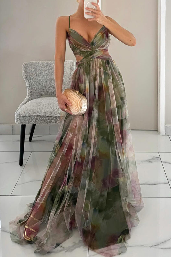 Sweetheart Wedding Guest A-Line Maxi Dress for Women