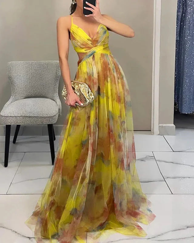 Sweetheart Wedding Guest A-Line Maxi Dress for Women