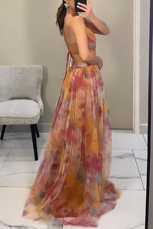 Sweetheart Wedding Guest A-Line Maxi Dress for Women