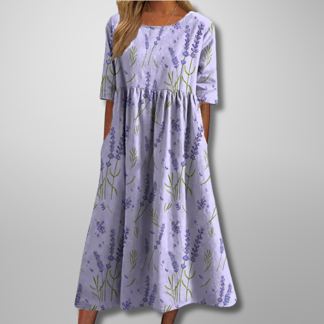Floral A-Line Maxi Dress for Women