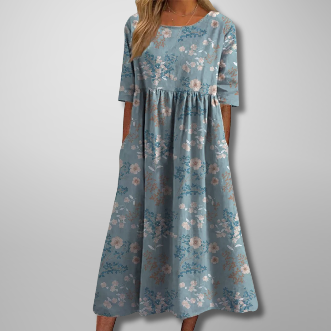 Floral A-Line Maxi Dress for Women