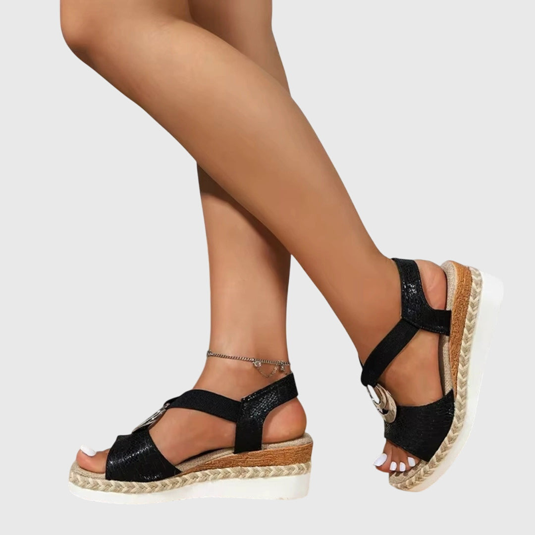 Platform Open Toe Espadrille Sandals for Women