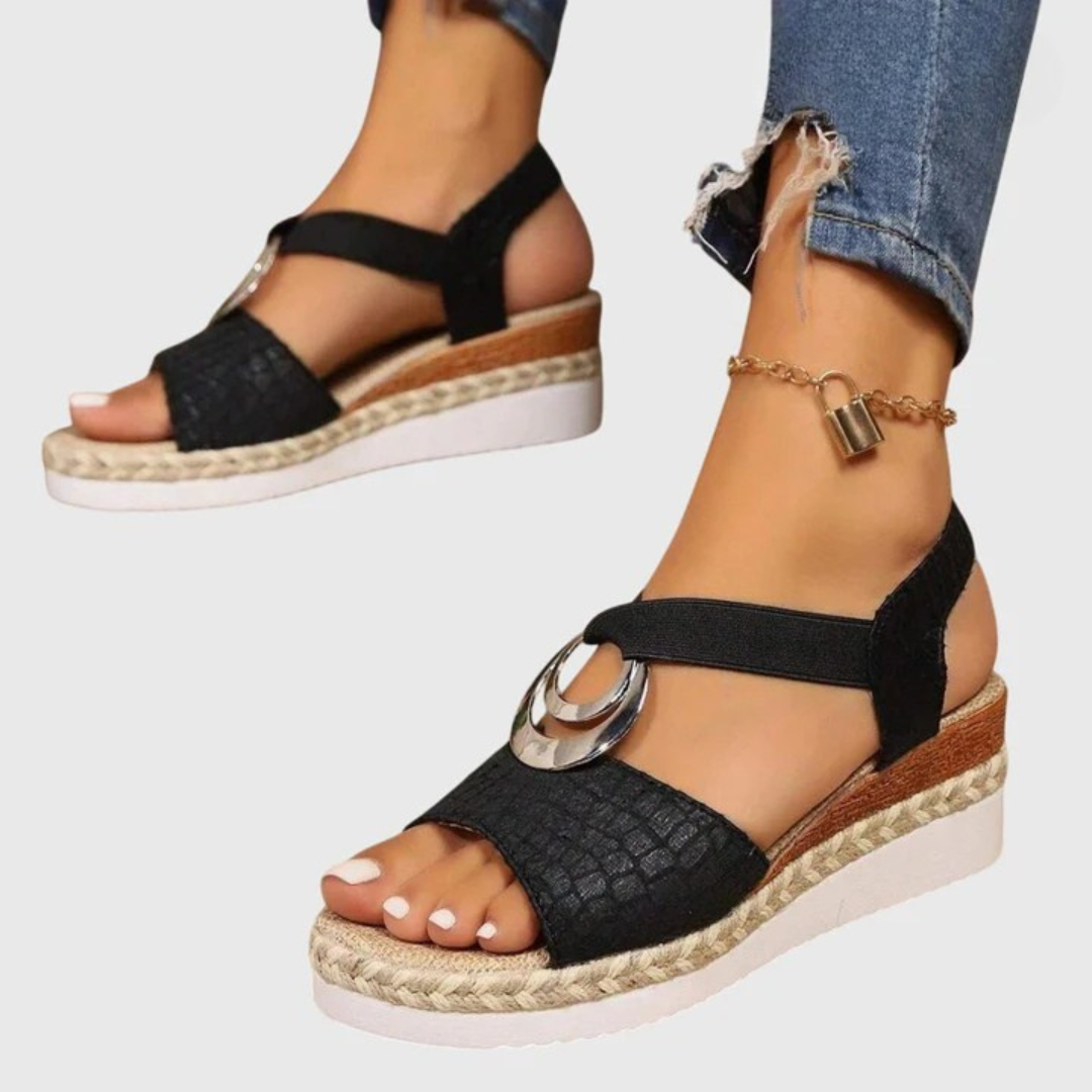 Platform Open Toe Espadrille Sandals for Women