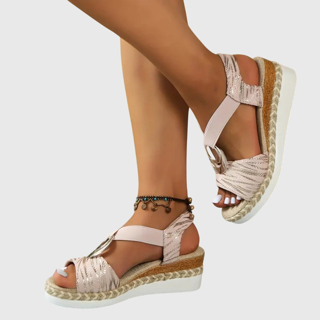 Platform Open Toe Espadrille Sandals for Women