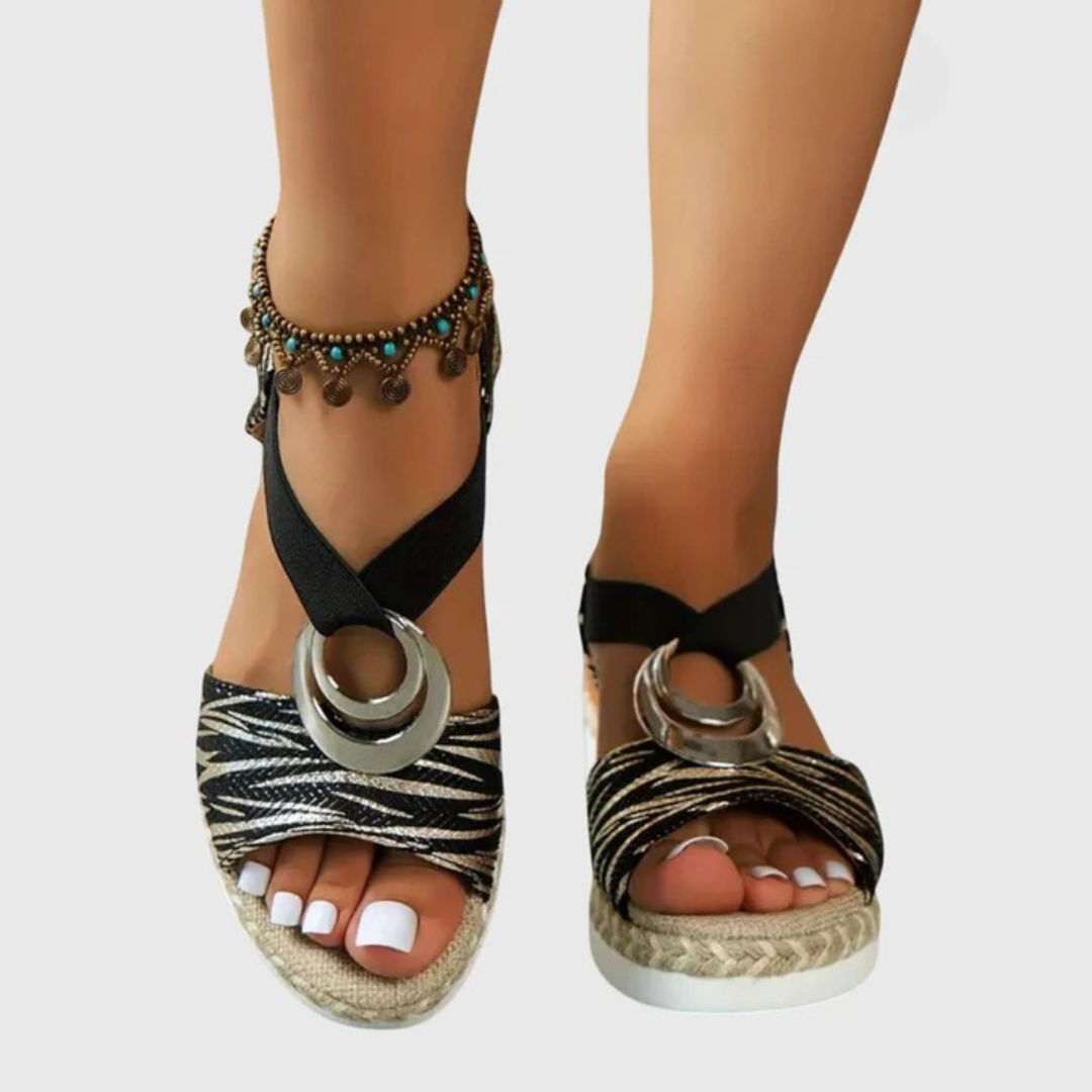 Platform Open Toe Espadrille Sandals for Women