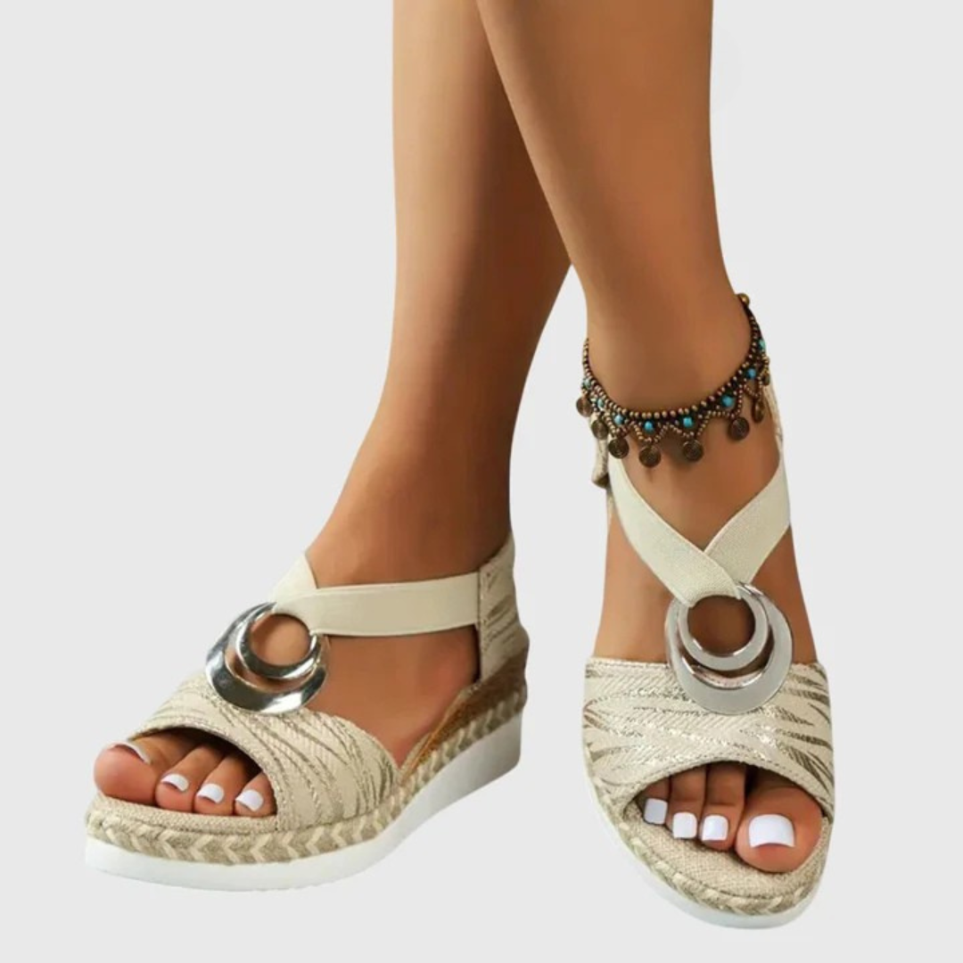 Platform Open Toe Espadrille Sandals for Women