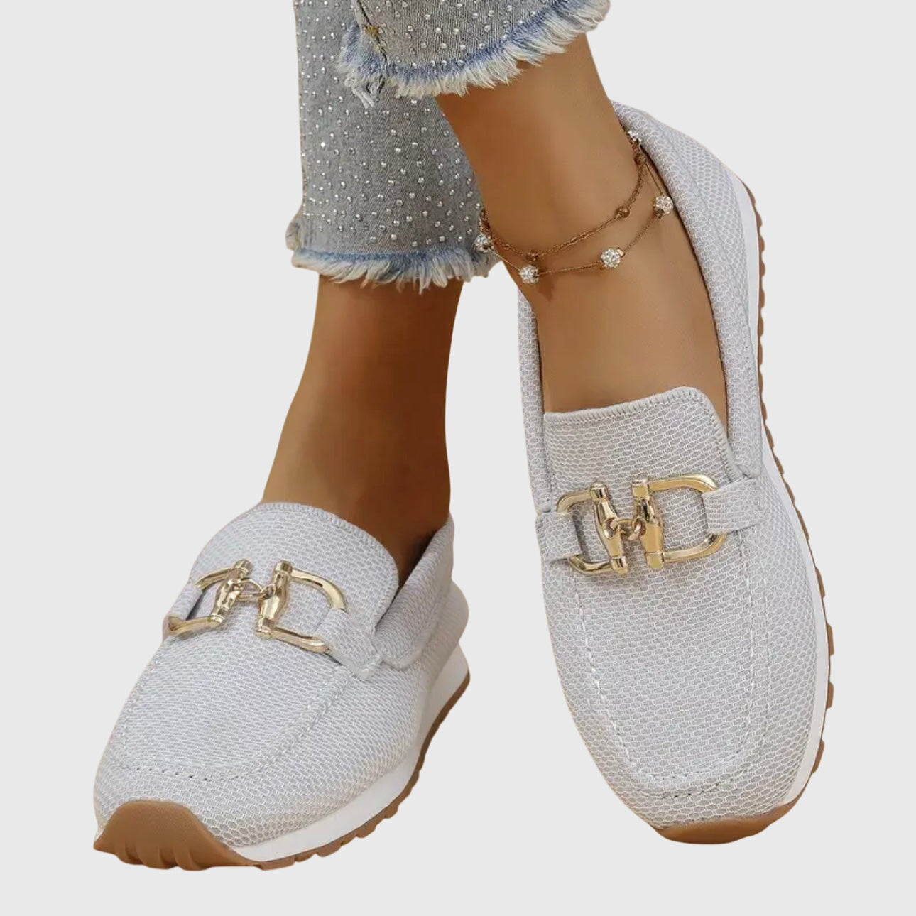 Woven Slip-On Loafers for Women