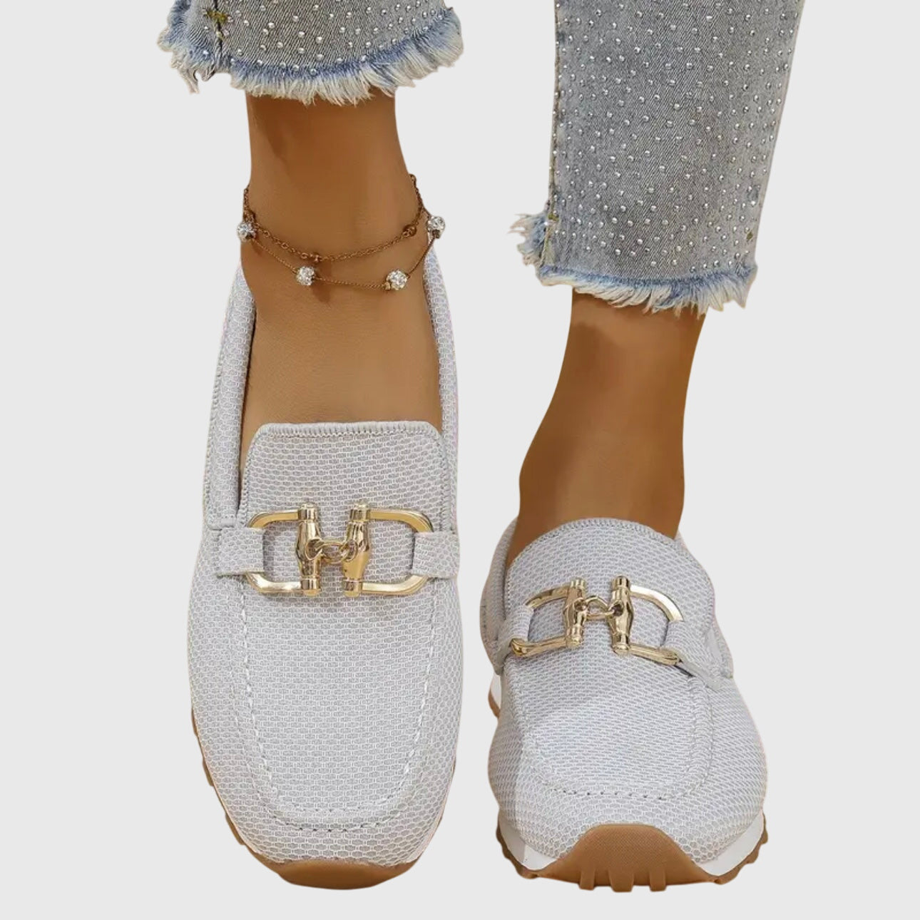 Woven Slip-On Loafers for Women