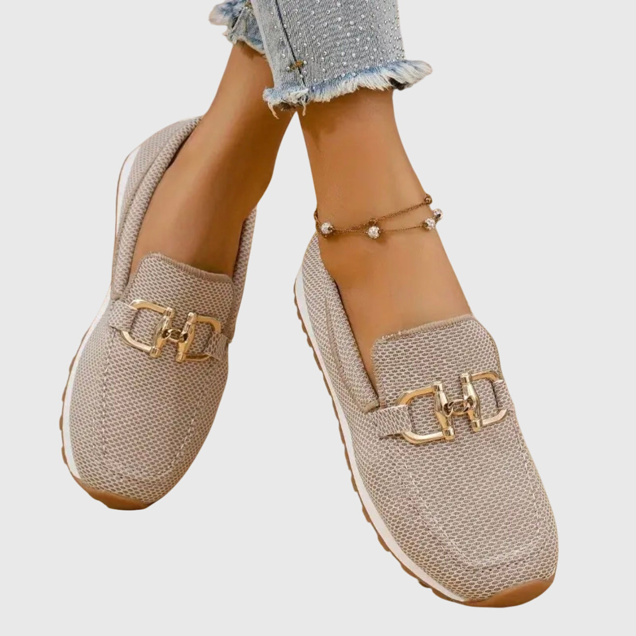 Woven Slip-On Loafers for Women