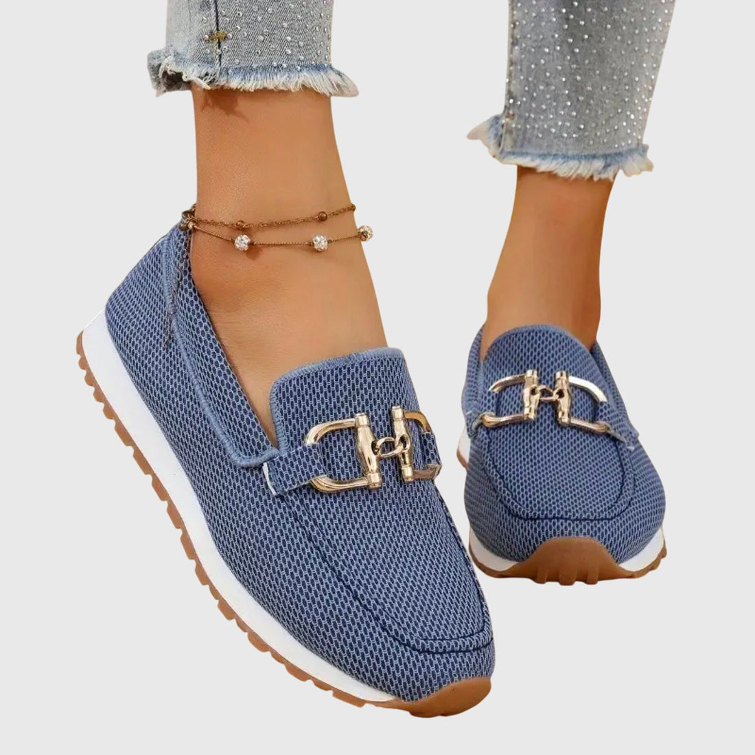 Woven Slip-On Loafers for Women