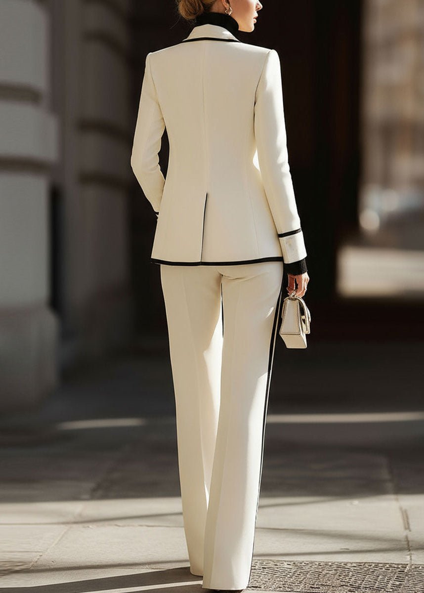 Double Breasted Wide Leg Suit Set for Women