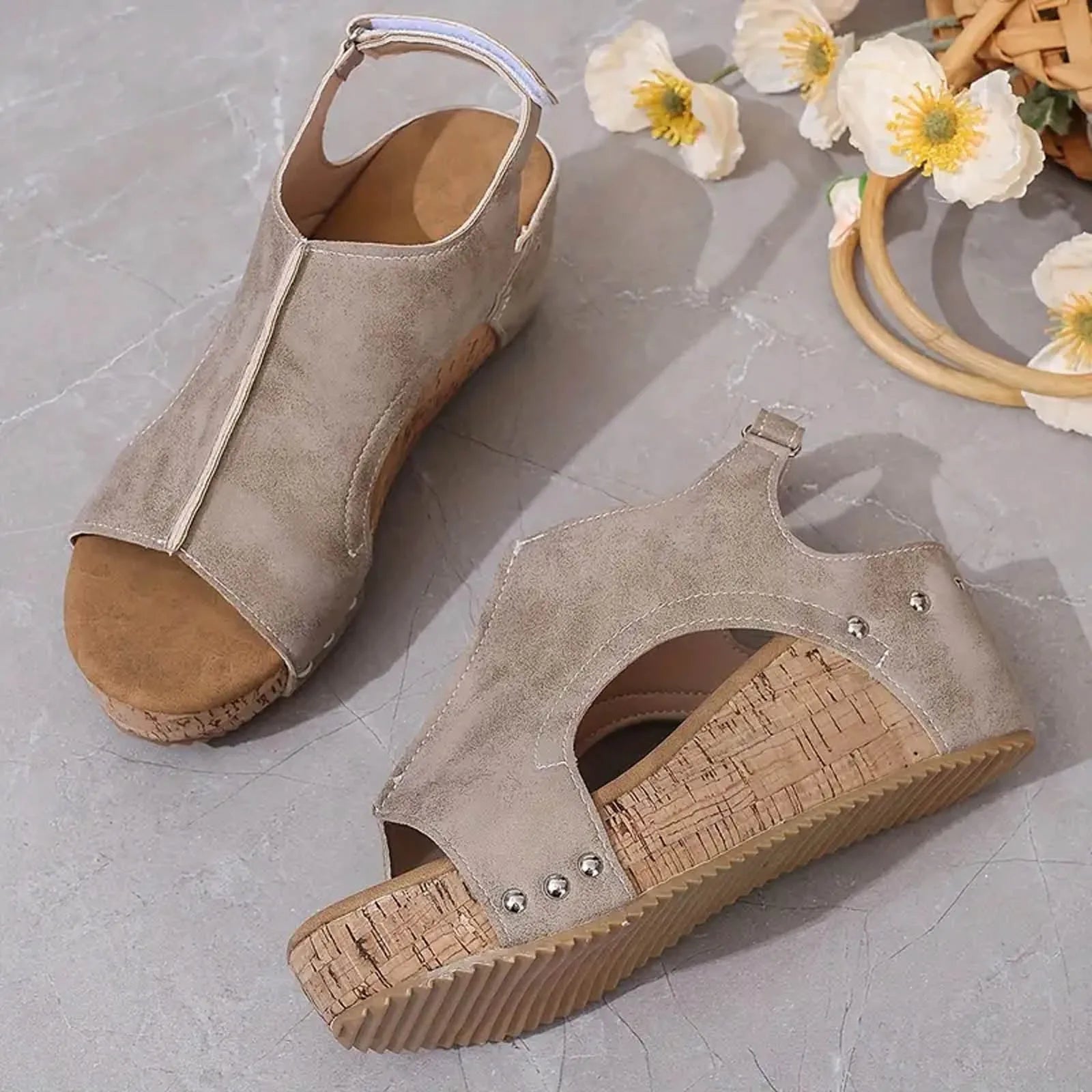 Platform Peep Toe Sandals for Women