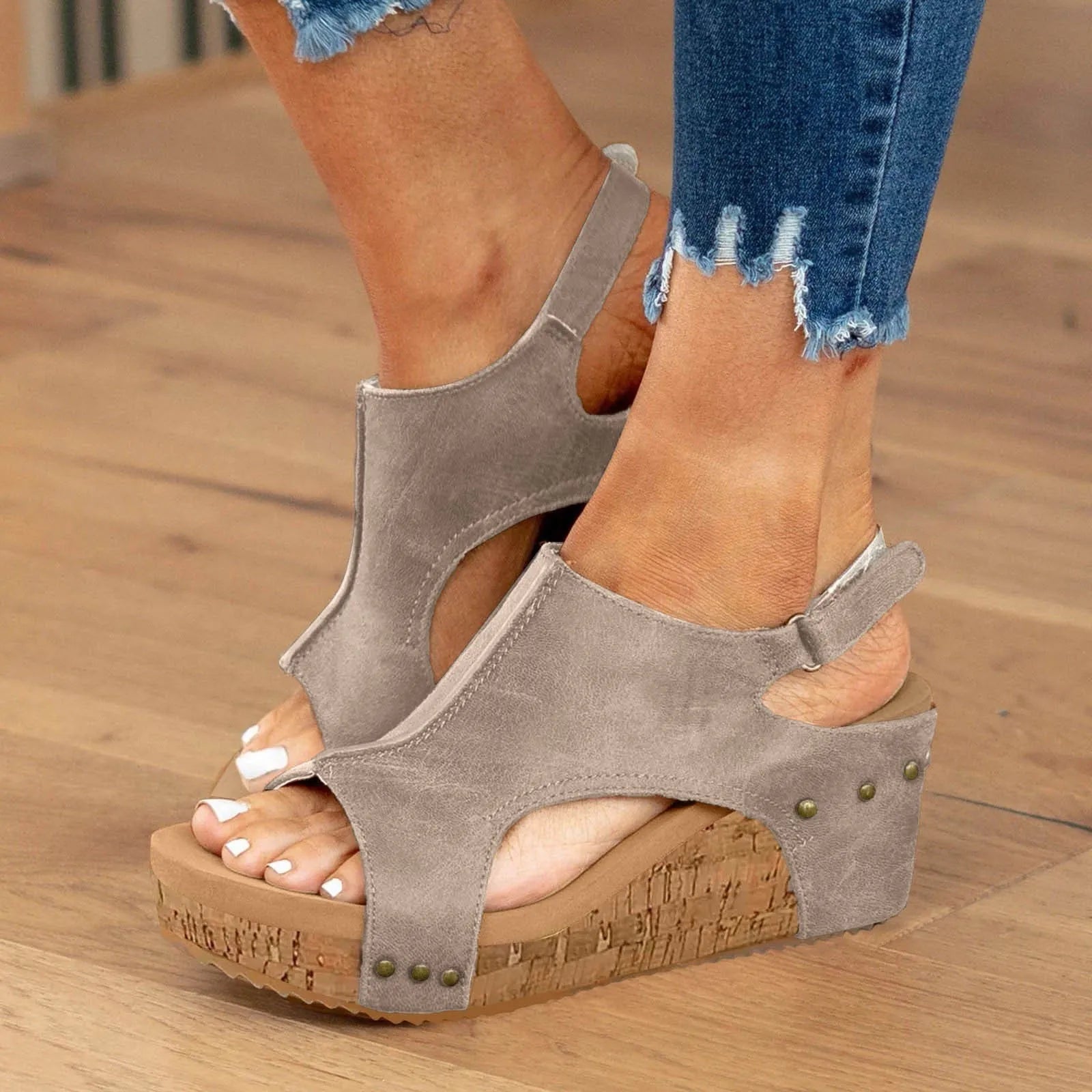 Platform Peep Toe Sandals for Women