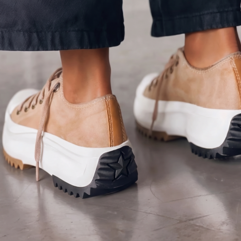 Platform Lace-Up Trainers for Women