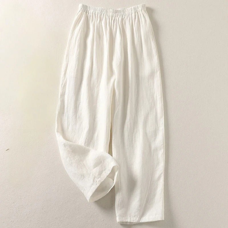 Linen Wide Leg Trousers for Women
