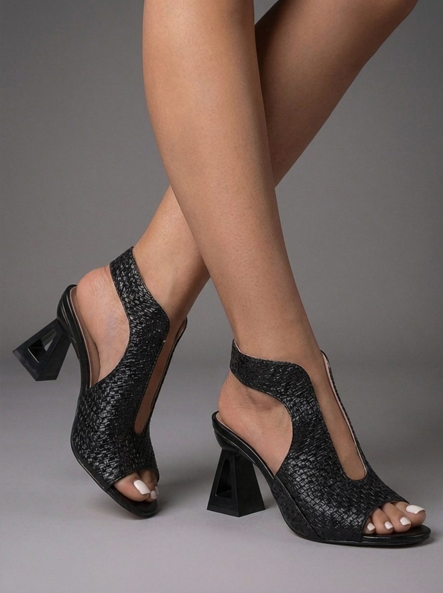 Woven Block Heel Mule Sandals for Women - View 13