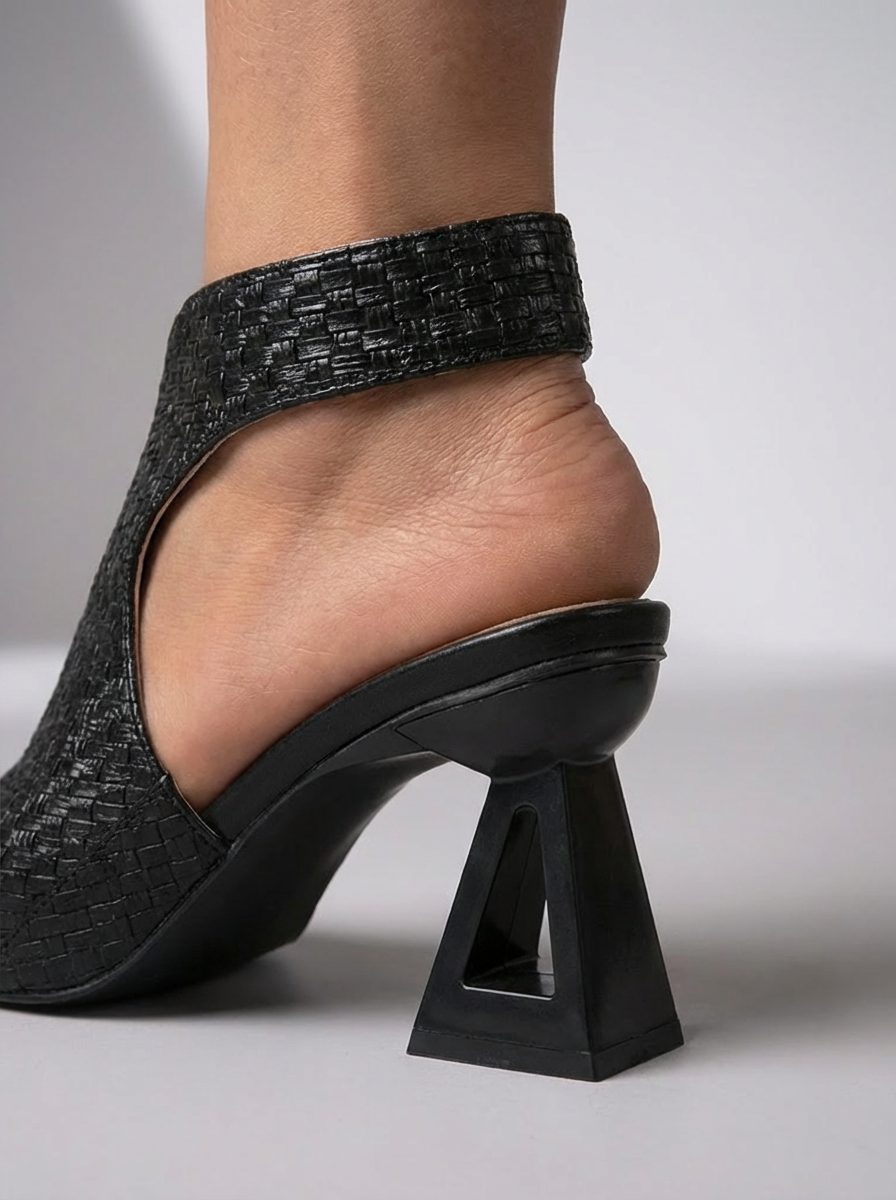 Woven Block Heel Mule Sandals for Women - View 14