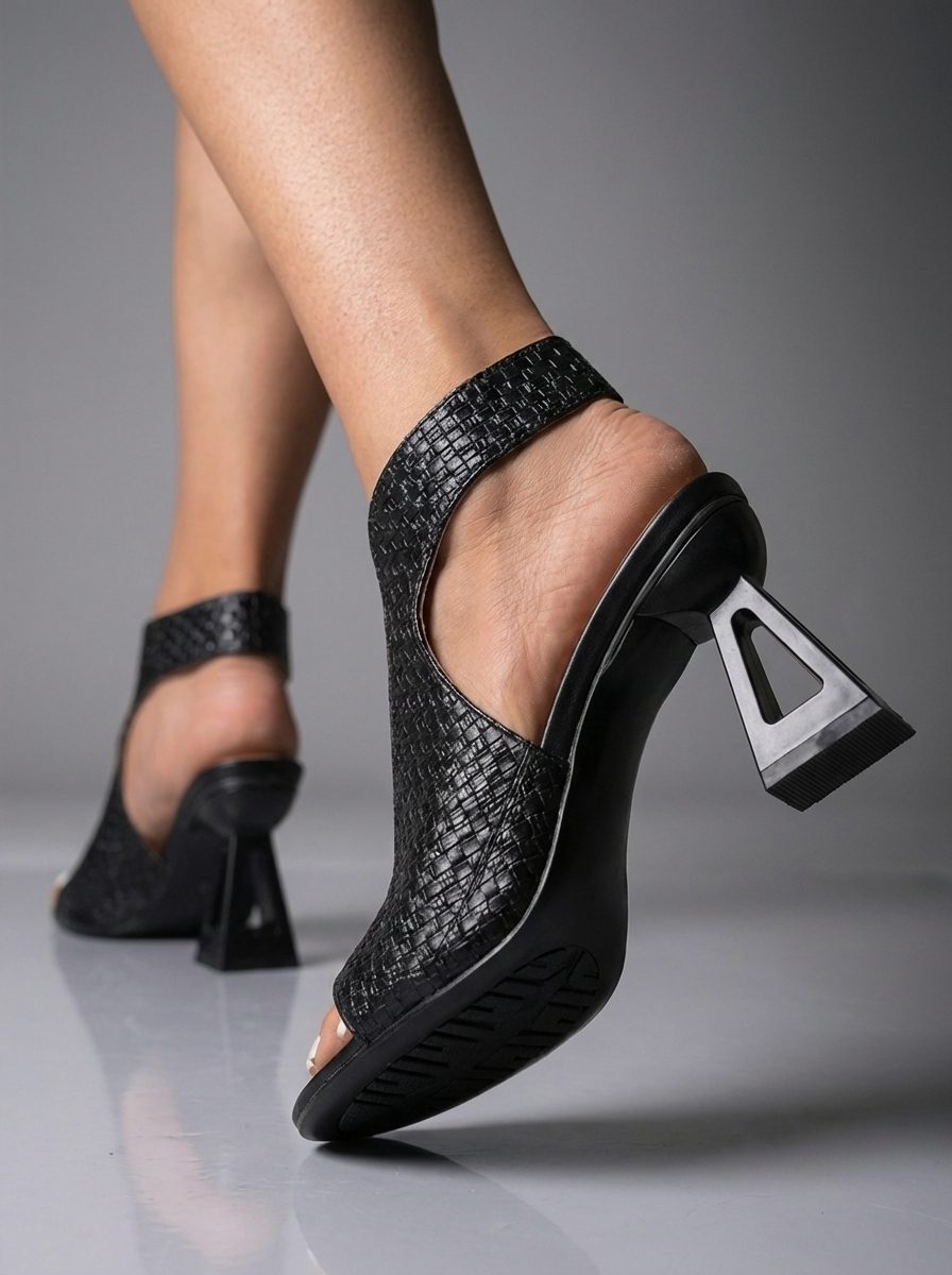 Woven Block Heel Mule Sandals for Women - View 15
