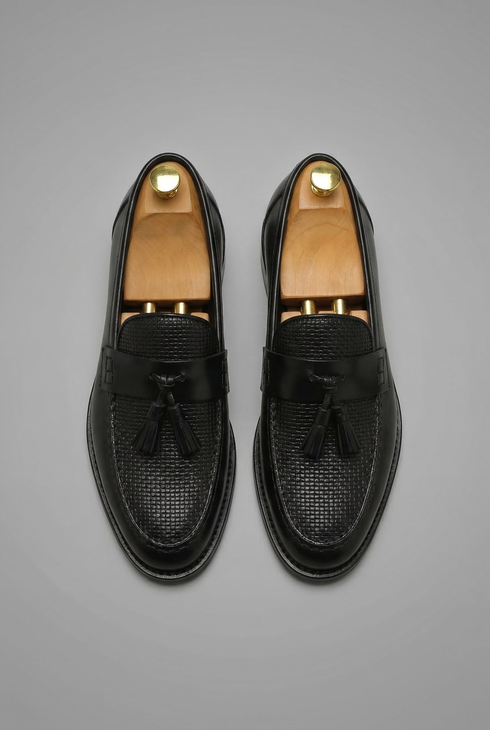Woven Tassel Slip-On Loafers for Men - View 2