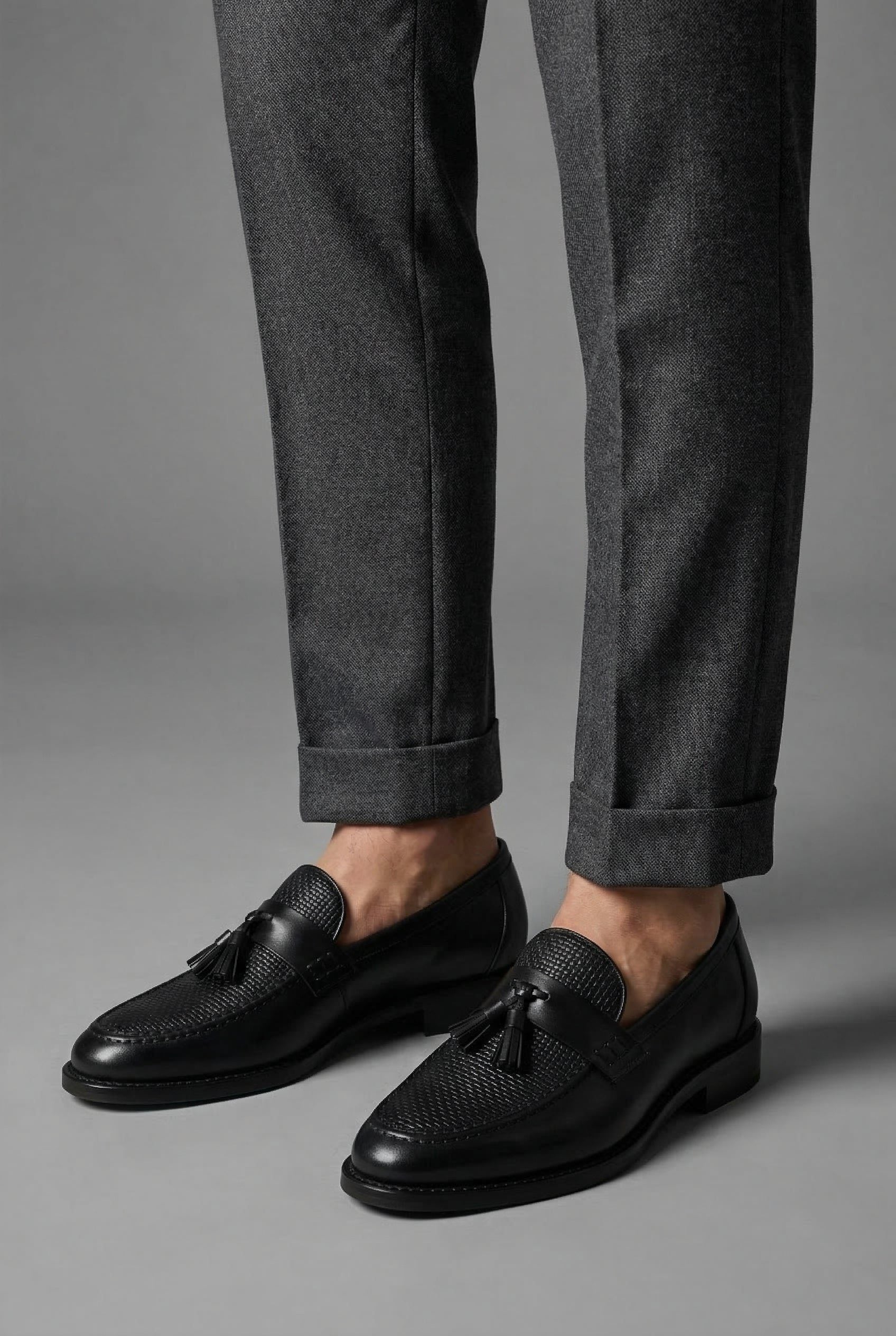 Woven Tassel Slip-On Loafers for Men - View 5