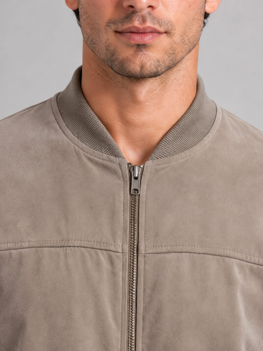 Zip-Up Bomber Jacket for Men